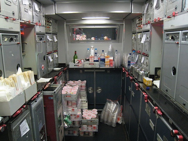  Airbus A340-300 galley. 